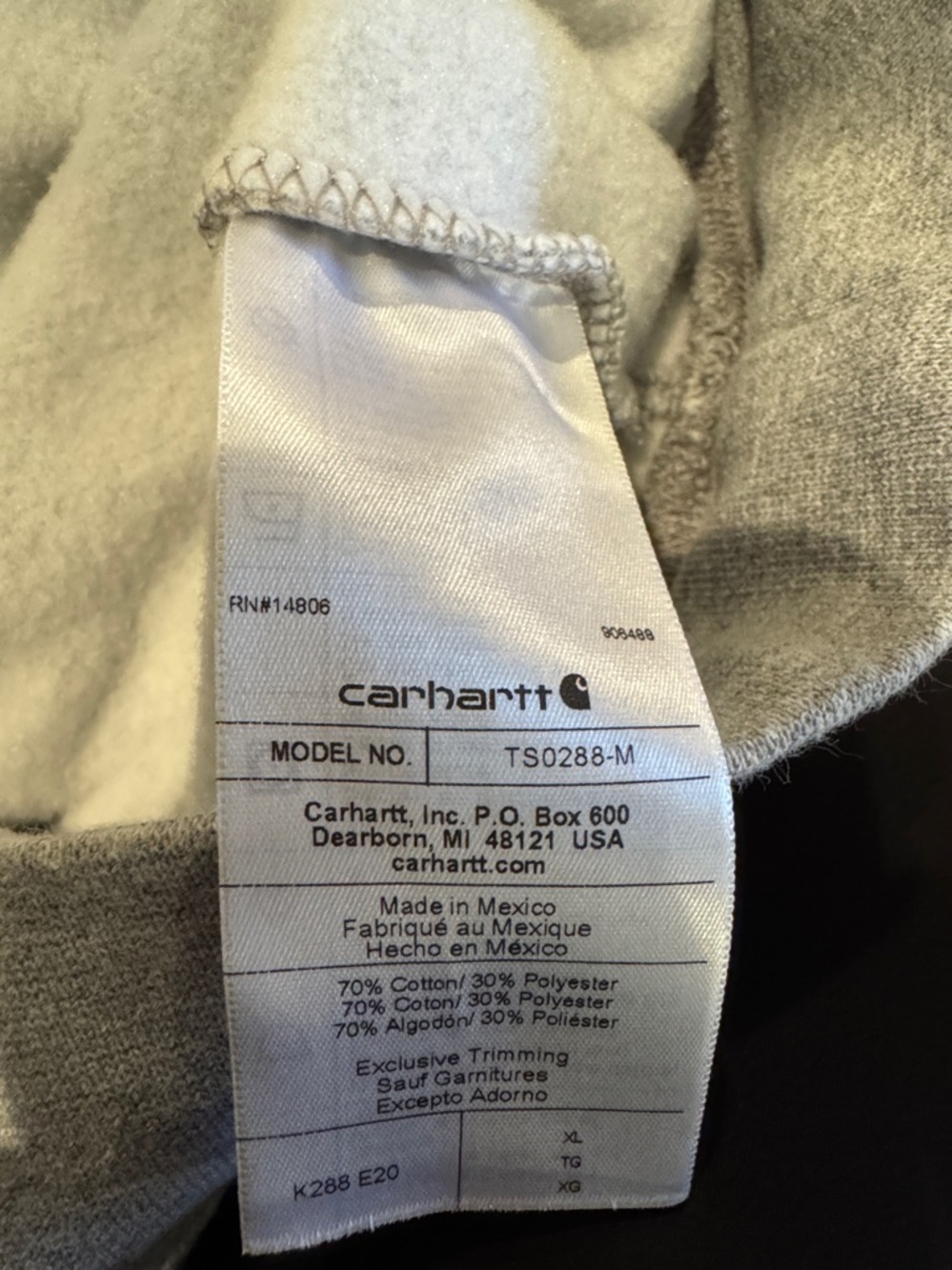 Carhartt Iconic Logo Sweatshirt - size XL NWOT - Picture 5 of 5
